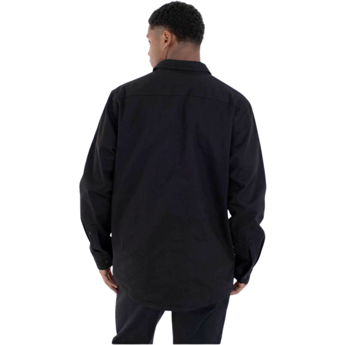 2026 Hurley Mens Worker Flannel Lined Shirt MVSEU00008 - Black